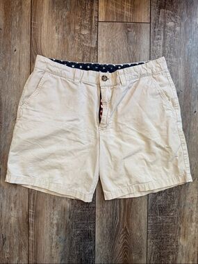 Men's chubbies Americas Cream Cotton Chino Shorts